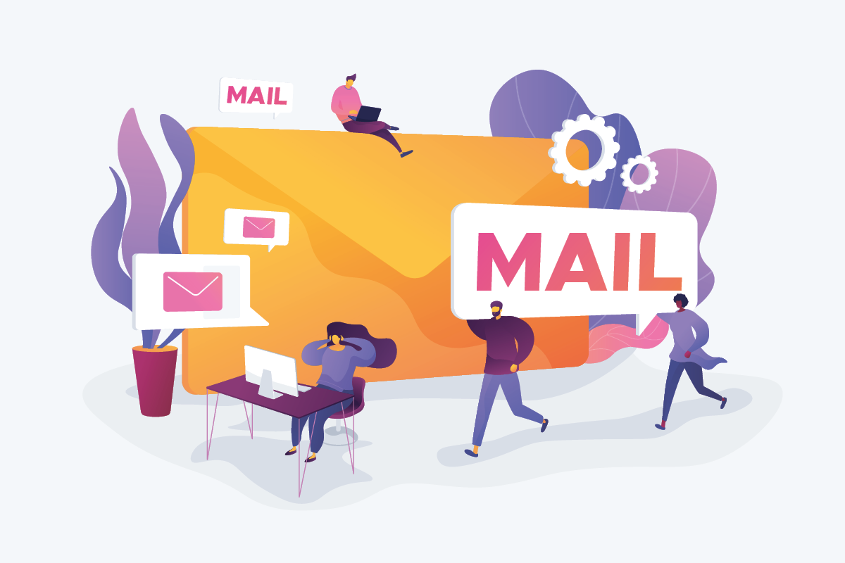 Receiving and sending emails